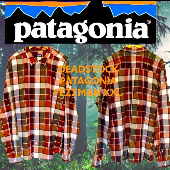 Patagonia Other - PATAGONIA FEZZMAN’S XXL MENS CASUAL BUTTON UP DEADSTOCK PLAID SHIRT RARE OPP